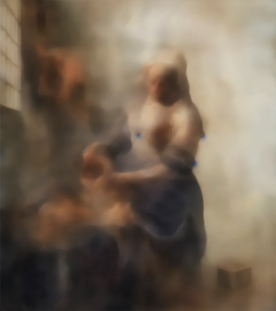 After Vermeer (The Milkmaid)